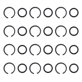 12 Sets 3/8" Impact Retaining Ring Clip, Impact Friction Rings with O-Ring Durable Replacement Parts for Electric & Pneumatic Type Wrench