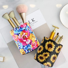 HEYGOO Flower Pencil Holder for Women, Floral Pen holder for desk cute, Desk Organizer for Pen