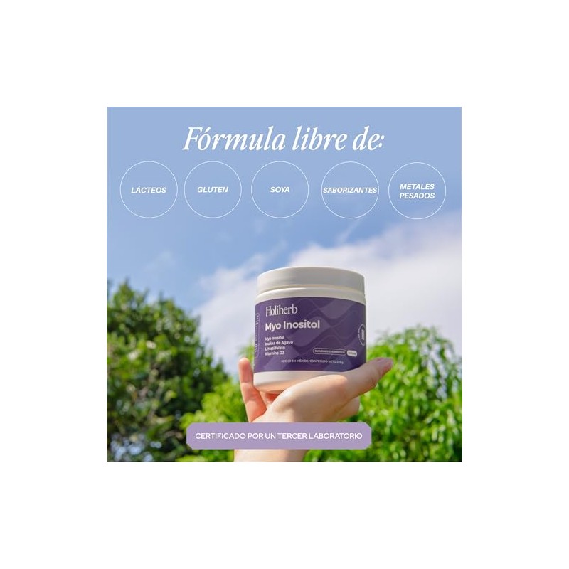 Holiherb - Myo Inositol (4g) + Metil Folato | Suplemento