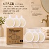 Exfoliante facial de lufa natural – Pack de 6 almohadillas