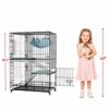 STILLCOVE 3-Tier Cat Cage Indoor: Medium Cat Enclosure Pet Playpen