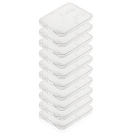 Poppstar 10 x Memory Card Sleeves Storage Case for SD MMC MicroSD