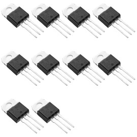 Bridgold 10pcs BTA16-800B BTA16-800 BTA16 Medium Current Triac thyristor,Gate Trigger 16A 800V Through Hole,TO-220AB