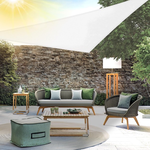 15' x 15' x 15' Sun Shade Sail, Triangle Waterproof