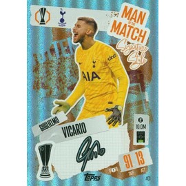 Match Attax 2024 2025 Guglielmo Vicario Man of The Match Trading Card
