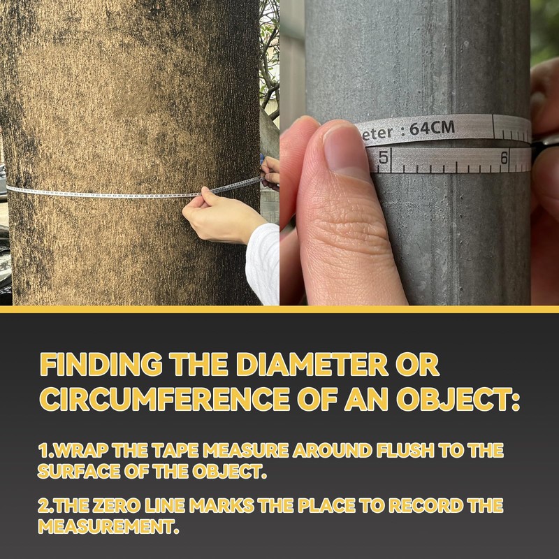 Tape Measure for Pipe Diameter, Precision Measuring Tape 2 m