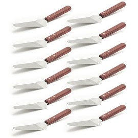 Adcraft Pie Server with Wood Handle, 10", Pack of 12, in Stainless Steel (KT-27)
