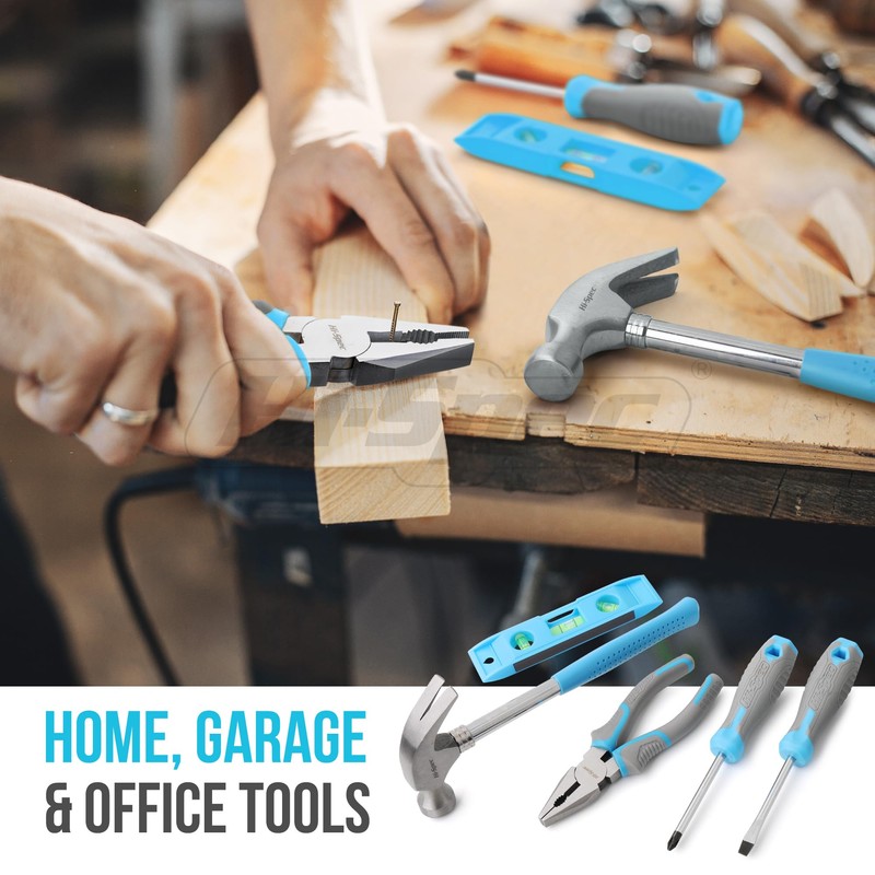 Hi-Spec 42pc Blue Household DIY Tool Set. Home, Office and