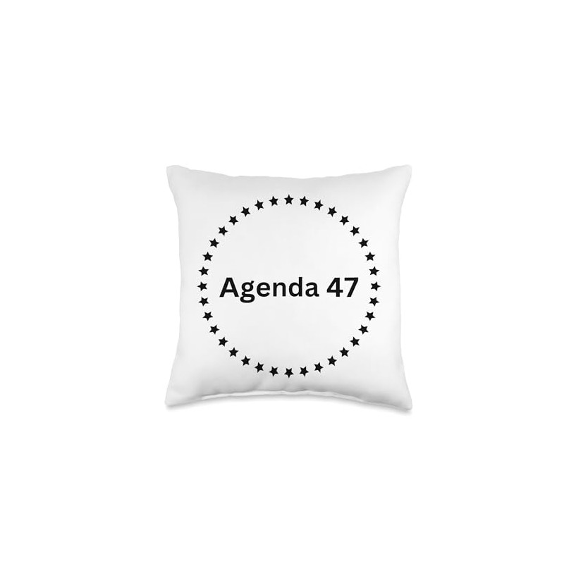 Agenda 47 Throw Pillow