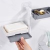 CHEOTIME 3 Tier Soap Dish Holder, Wall Mounted Soap Box