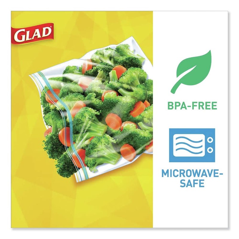 Glad 60771 Fold-Top Sandwich Bags, 6 1/2 x 5 1/2,