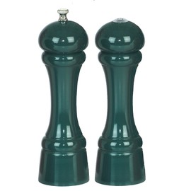 Chef Specialties 8 Inch Windsor Pepper Mill and Salt Shaker Set - Forest Green