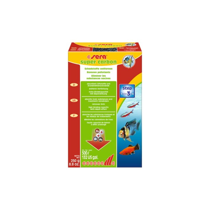 Sera Super Carbon Active Filter Media 250g