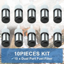 AUMEL 10 Pcs 4282-007-3600 Fuel Filter for Stihl BR600 BR550 BR500 BR700 Leaf Blower, BR600 Dual Port Fuel Filter Set 4282 007 3600, 0000 350 3514, 0000 350 3502