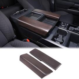 Car Center Console Armrest Protector Cover Compatible with Toyota Tundra 2022+ & Sequoia 2023+, Central Armrest Seat Storage Box Cover Cushion Lid Protector Pad Waterproof Anti-Scratch ABS Accessories