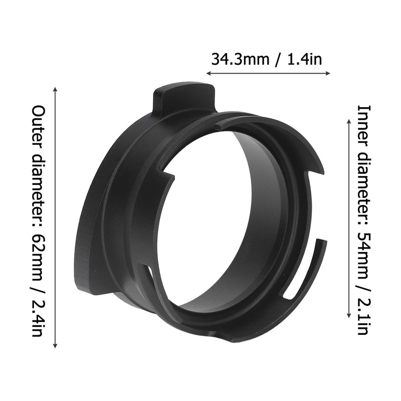 54mm Coffee Portafilter Dosing Funnel Aluminum Alloy Rotatable Dosing Funnel