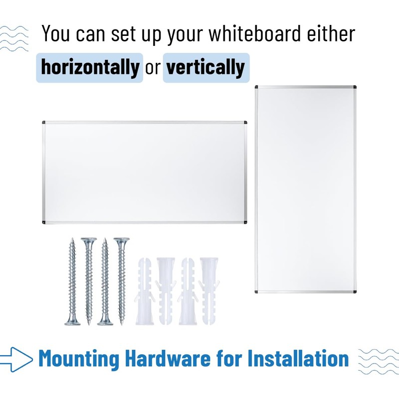 Mr. Pen- Magnetic Dry Erase Board for Wall, 24" x