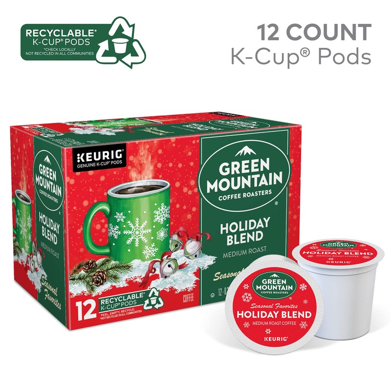 Green Mountain K-Cups de mezcla de días festivos (12 unidades)