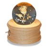 Kibuhain 3D Crystal Ball Music Box with Projection LED Light