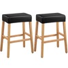 PU Leather Bar Stool Covers Rectangular, 100% Waterproof Stool Covers