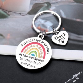 Stocking Stuffers for Women Friendship Gifts for Women Coworker Bestie Boss Friends Office Christmas Gifts for Coworkers Long Distance Appreciation Keychain, Coworker Leaving Farewell Retirement Gift