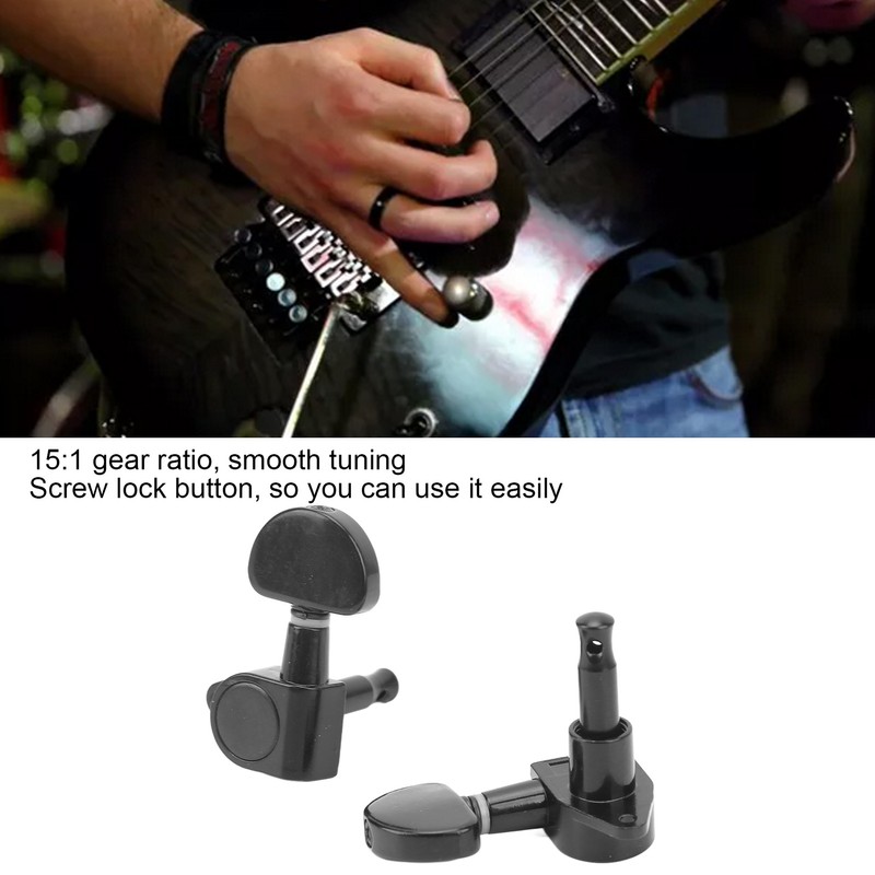 Guitar Machine Head Tuner Metal Semicircle Totally Sealed Guitar Tuning