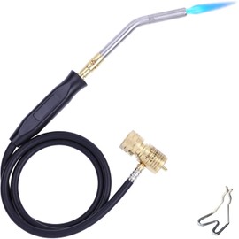 Propane Torch Hand Hose, Mapp Gas Torch,Welding Torch,Hose Length 1.5M/60"Maximum Operating Temperature 1900℃/3600℉-with Hook (Basic Style)