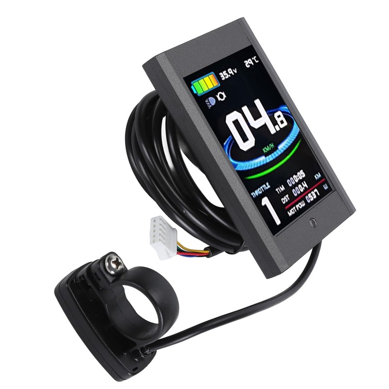 Bike Display Panel Waterproof Colorful Portable 5 Pins 24V 36V