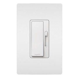 Radiant® 150-Watt Single-Pole/3-Way LED Advanced Dimmer with Wall Plate, White