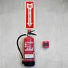 4 Pack Universal Fire Extinguisher Bracket and 4 Fire Extinguisher