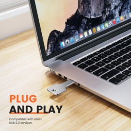 16GB USB Stick Key Shape Memory Stick Uflatek USB 2.0 Flash Drive Pack of 2 Black Silver Metal Flash Drive Waterproof Memory Stick Key Data Storage Gift for Gift