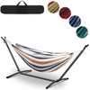 GOLDNITE Hammock with Stand for Outside,Easy Assembly Free Standing Hammock,