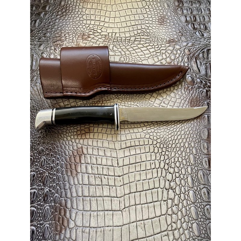 Carl Thomas Leathers Custom Cross Draw Knife Sheath Fits Buck