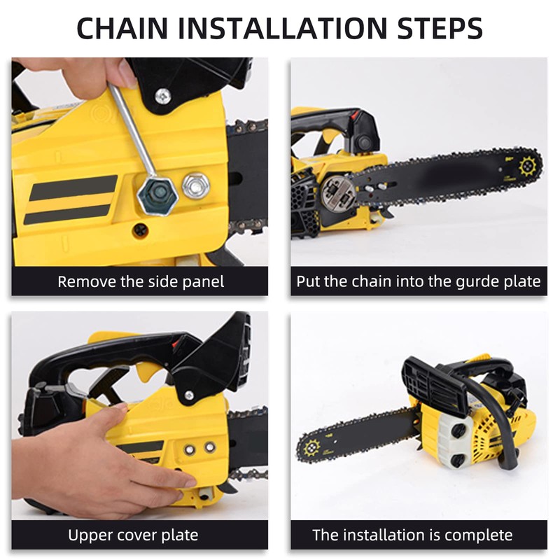2 Pack 18 Inch Chainsaw Chain 62 Drive Links .050"