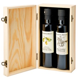 Blazing Bella Olive Oil and Balsamic Vinegar Two Bottle Gift Set (Traditional Aged Balsamic and Extra Virgin Olive Oil)