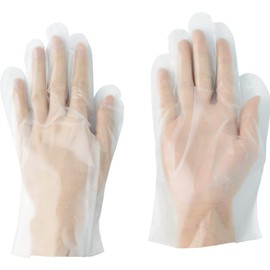 Kawanishi Kogyo #2013 Polyethylene Gloves, Embossed, 100 Pieces, Clear, M