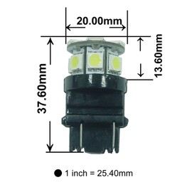 PA LED 2PCS 13SMD 3157 Pink Auto LED Bulb 12V for Turn Signal, Side Marker, Stop, Back, Tail Light (3056 3156 3156A 3057 4057 3157 4157 T25 Available)