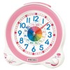 Seiko KR524P Alarm Clock, Table Clock, Educational Analog, Light Pink,