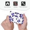 Purple Blue White Flower Single Toggle Light Switch Cover 1