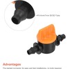 LALOCAPEYO 30PCS Drip Irrigation Barb Shut-Off Valve for 1/4-Inch 4mm