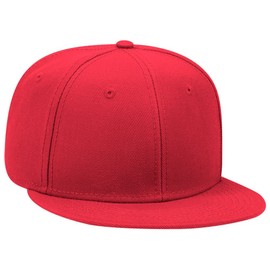 OTTO Cap with Flat Visor and Snapback, red, 57.5-62.0 cm