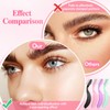 4Pcs Durable Metal Foldable Eyelash Comb with Metal Teeth Design,