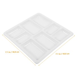 Tofficu Watercolor Pigment Tray Ceramic Mixer Artist Paint Palette Watercolor Painting Palette Ceramic Paint Pigment Mixing Plates Children Art Supplies