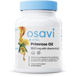 Osavi Primrose Oil with Vitamin A & E, 1800mg - 60 softgels