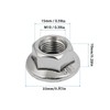 QUARKZMAN M10 x 1.25 mm Hexagonal Flange Nuts x 12