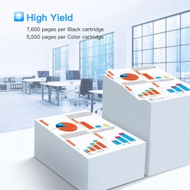 LxTek 069H Toner Cartridge Set MF753Cdw | Replacement for Canon 069H 069 Toner 4 Pack for Canon ImageCLASS MF753Cdw MF751Cdw LBP674Cdw Printer，4 Pack 069 Toner