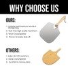 ASHNAEEM Premium Pizza Peel (12''X 14'') Aluminum Metal Pizza Paddle