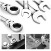 Flex Ratchet Wrench, Combination Wrench, Dual Use Head, Oscillating Ratchet