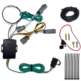 56477 4 Pin Trailer Wiring Harness Flat Output Compatible with Ford Maverick 2022 2023 2024, 4 Way Connector Towing Hitch Trailer Wire