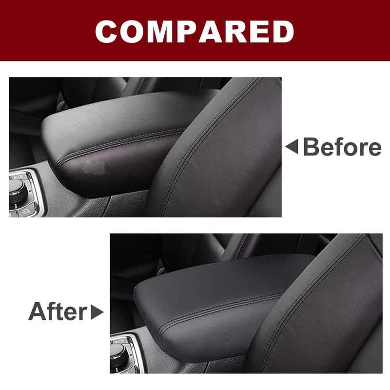 sportuli Center Console Cover Anti-Scratch Leather Armrest Cover Replace for